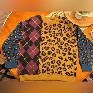 Multicolor Patterned Sweater